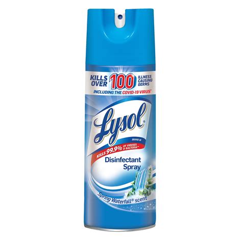 lysol disinfectant.